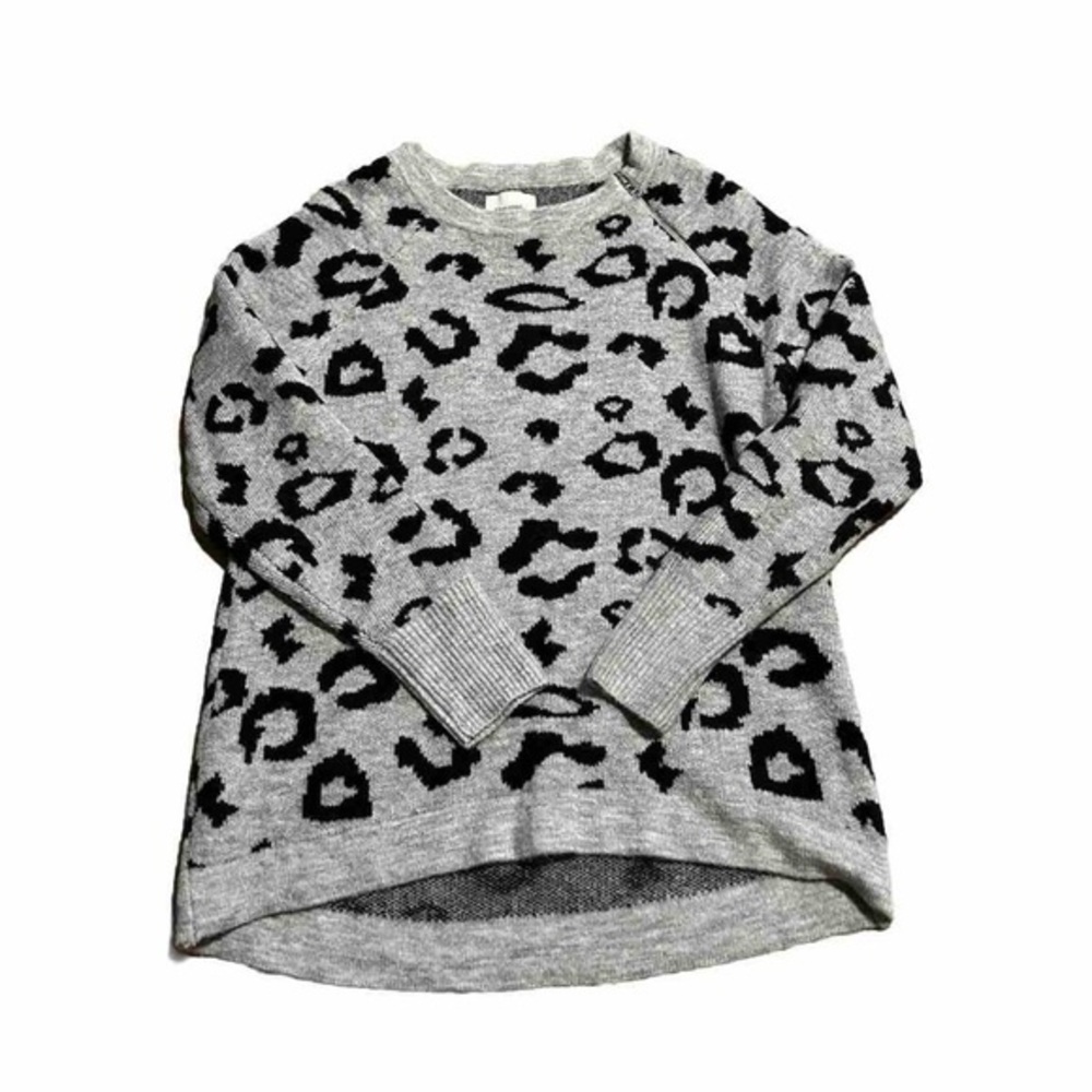 Abercrombie and Fitch Crewneck Zip‎ Cheetah Sweater
